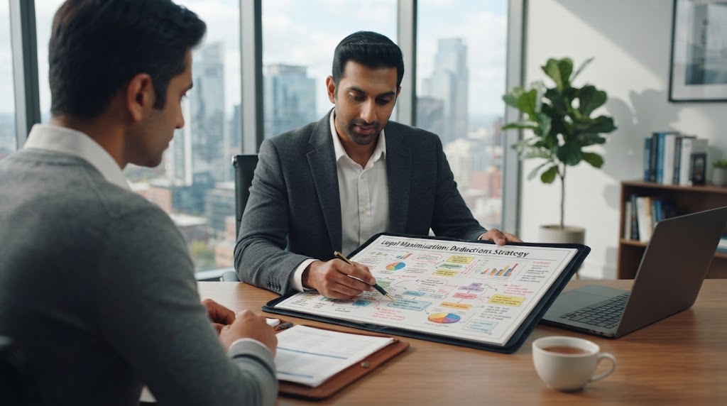 Custom Financial Strategy Laptop Dashboard
